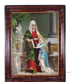 Religious Oil Painting On Tin
