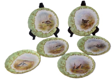 Set Of Tiffany Game Plates