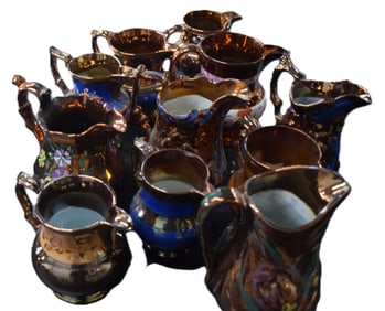 Eleven Copper Luster Lot