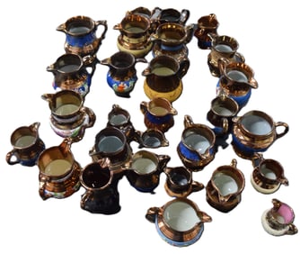28 Copper Luster Table Items