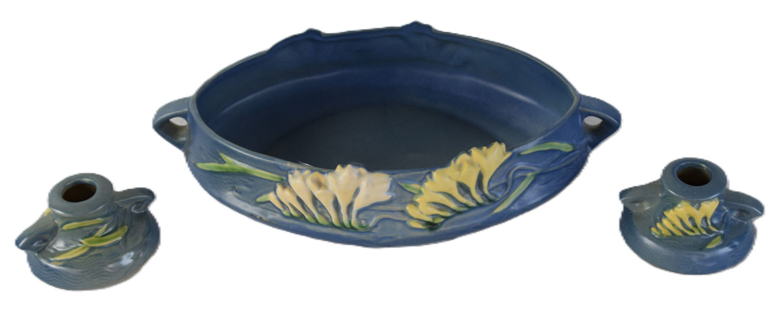 Three Piece Roseville Pottery Lot (1 of 3)