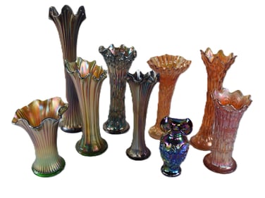 Nine Piece Carnival Lot