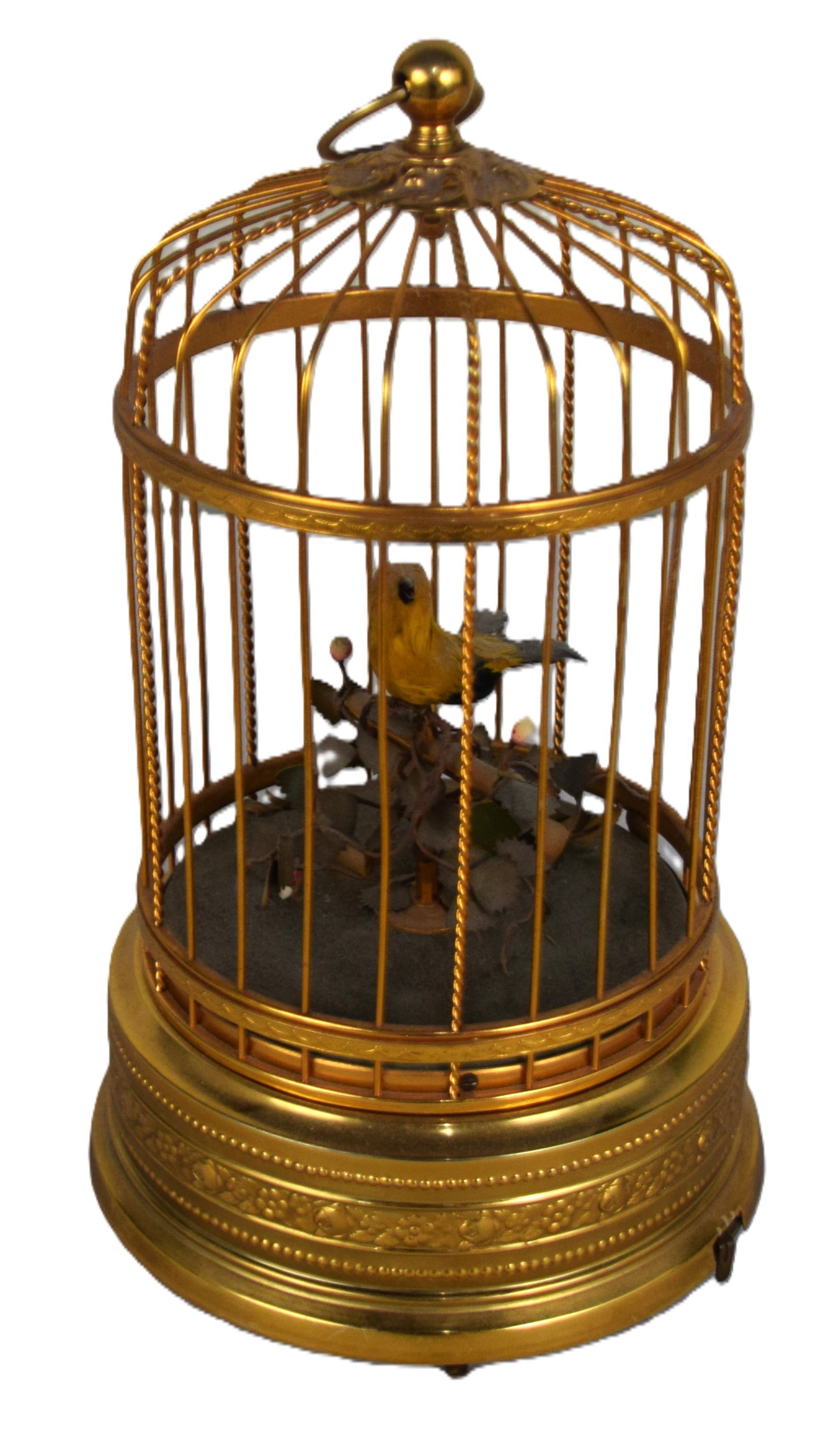 Singing Mechanical Bird In Cage (1 of 4)