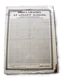 President Andrew Jackson's Original Proclamation To South Carolina