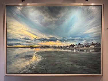 Jenness Beach Oil Painting