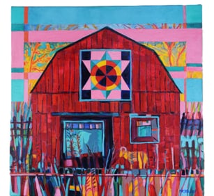 Barn Quilt Oil Painting