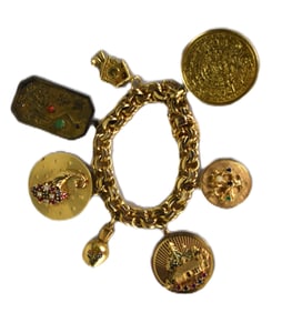 Gold Charm Bracelet