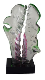 Murano Glass Sculpture By L. Mellara