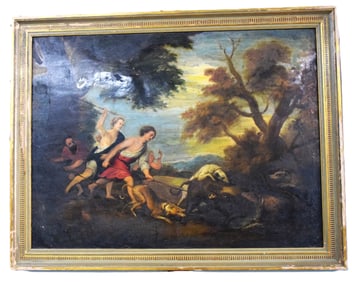 Early Oil On Copper Painting
