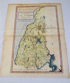 1794 Lewis Map Of New Hampshire