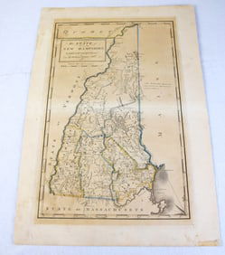 1813 Lewis Map Of New Hampshire