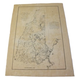 Samuel Holland 1784 Map of New Hampshire