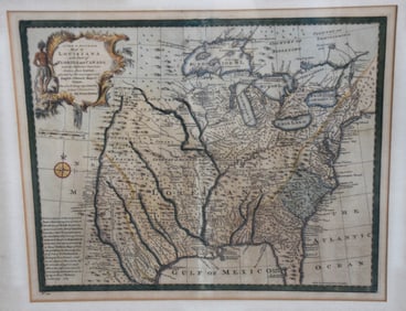 Map of Louisiana And Pats Of Florida And Canada