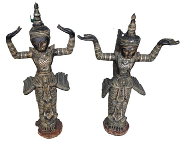 Two Large Asian Figures