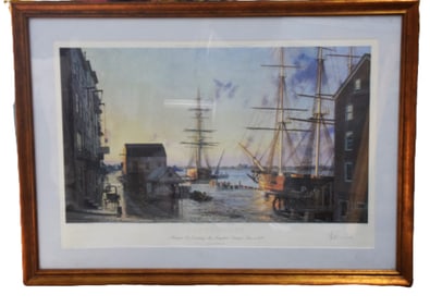 John Stobart Lithograph of Portsmouth