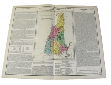 Both an American and French New Hampshire Map