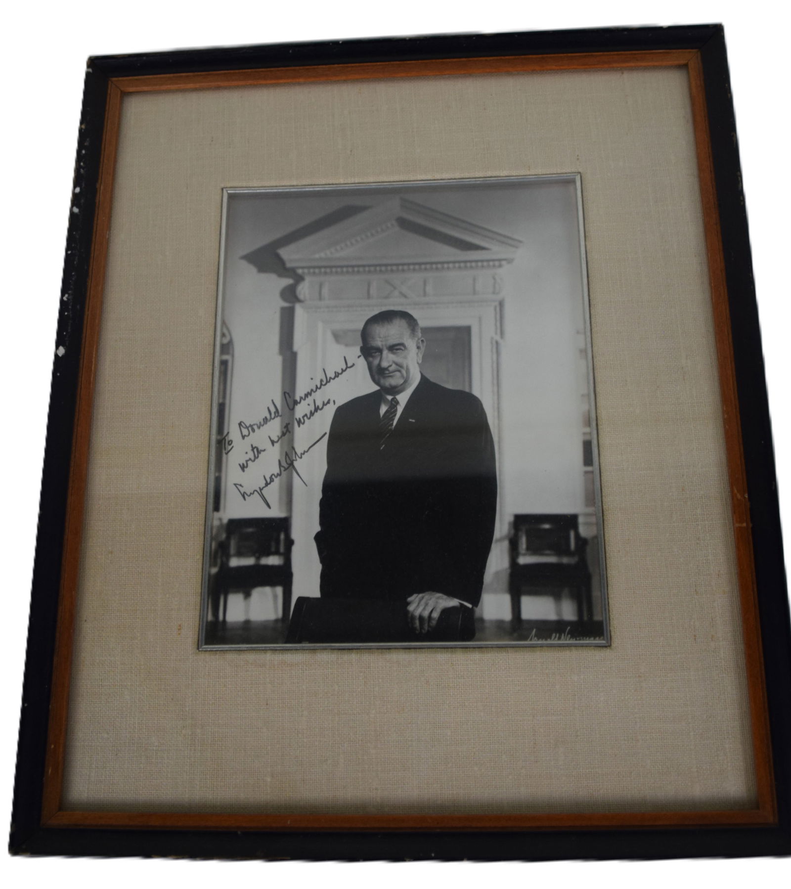 LBJ Signature and Letter