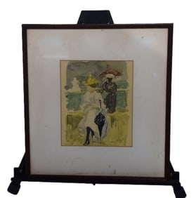 Watercolor of Two Ladies