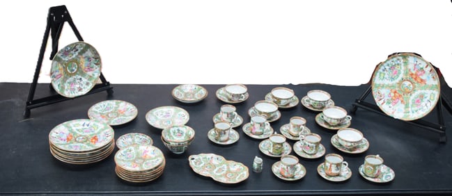 Large Lot Of Rose Medallion