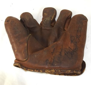 Signed Babe Ruth Glove