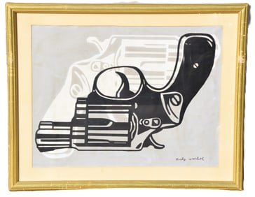 Andy Warhol Double Revolver Screenprint