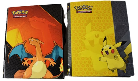Two Pokémon Binders With Cards