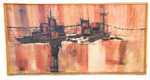 Tove Jansson Abstract Boat Scene