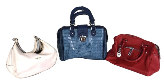 Three Designer Ladies Handbags