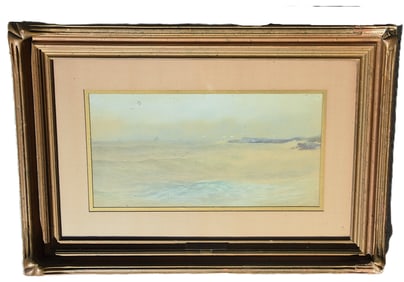George Howell Gay Pastel Of Cape Anne