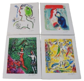 Four Marc Chagall Lithographs