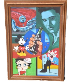 Attributed Ronnie Cutrone Pop Art