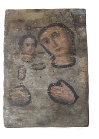 Old Icon of Mary and Child