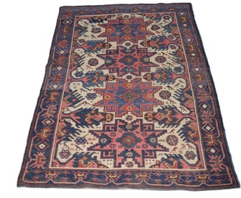 Caucasian Oriental Scatter Rug