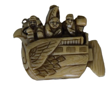Netsuke Carved Boat