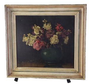 Oil On Board Still Life