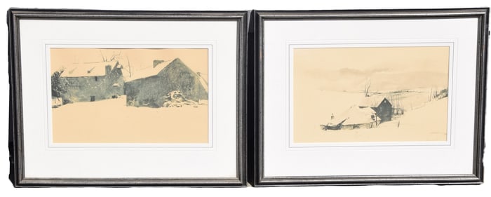 Two Andrew Wyeth Lithographs