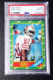 Graded Jerry Rice 1986 Topps