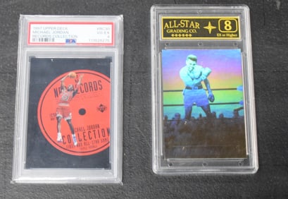 Michael Jordan/ Mohamad Ali Graded Cards
