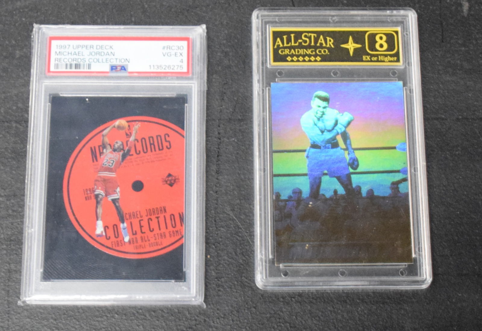 Michael Jordan/ Mohamad Ali Graded Cards (1 of 2)