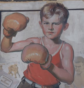 Youth Boxing Oil painting