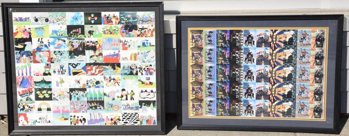 Two Framed Sets Of Beatle Cards
