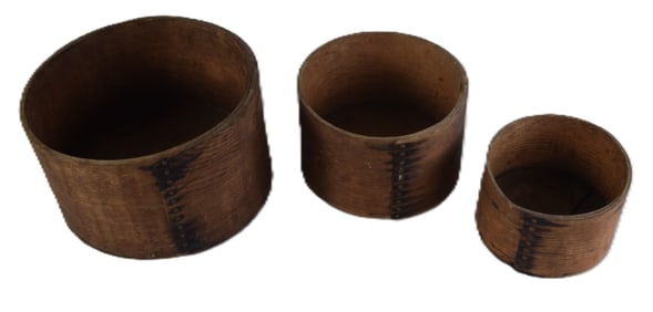 Nest Of Three Wooden Measures
