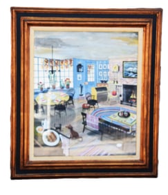 Interior Scene Watercolor