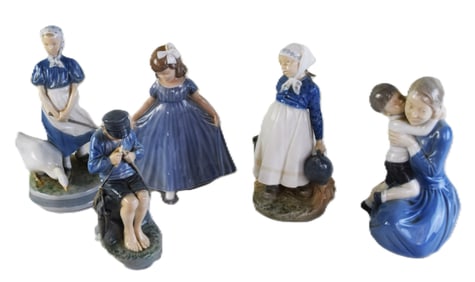 Five Royal Copenhagen Figurines
