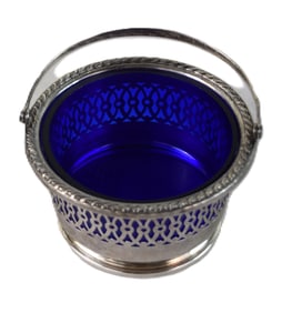 Sterling Silver/Cobalt Blue Bowl