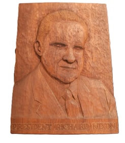 Nixon Woodcut