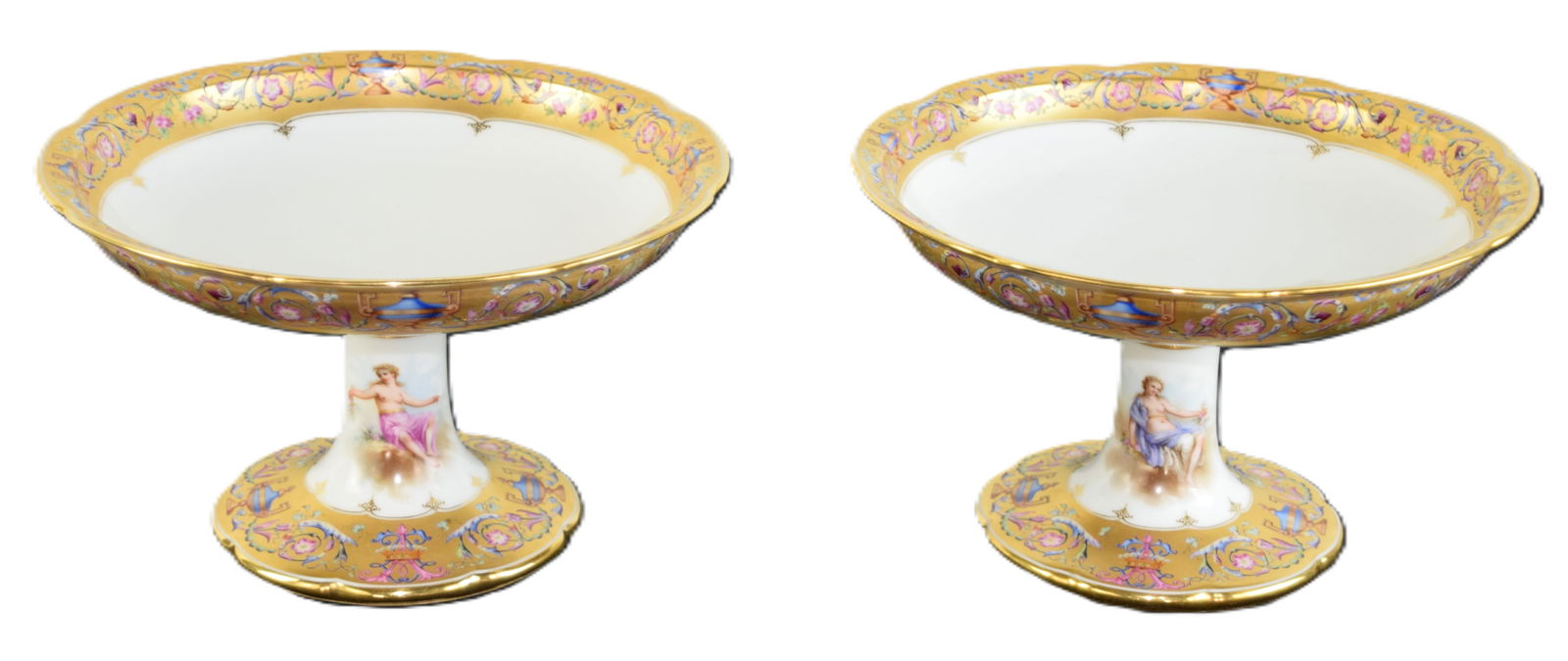 Pair Of Old Paris Porcelain Compotes (1 of 8)
