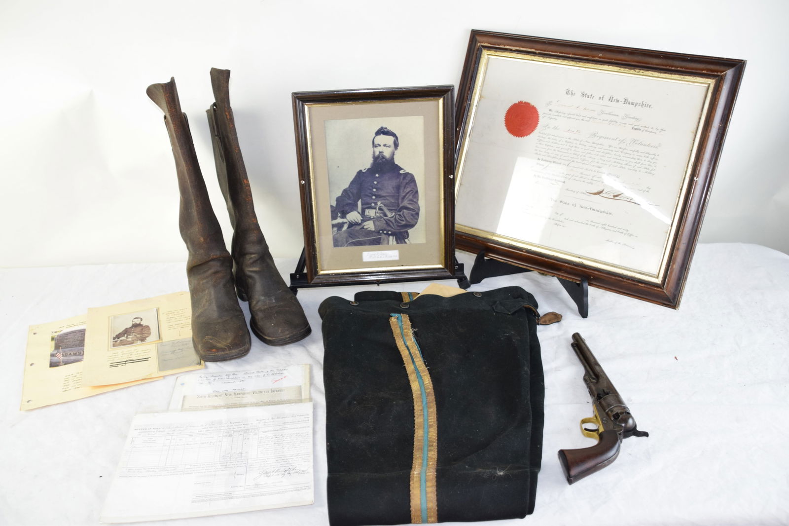 Captain Edward Adams, 6th NH Regiment, Military Lot (1 of 18)