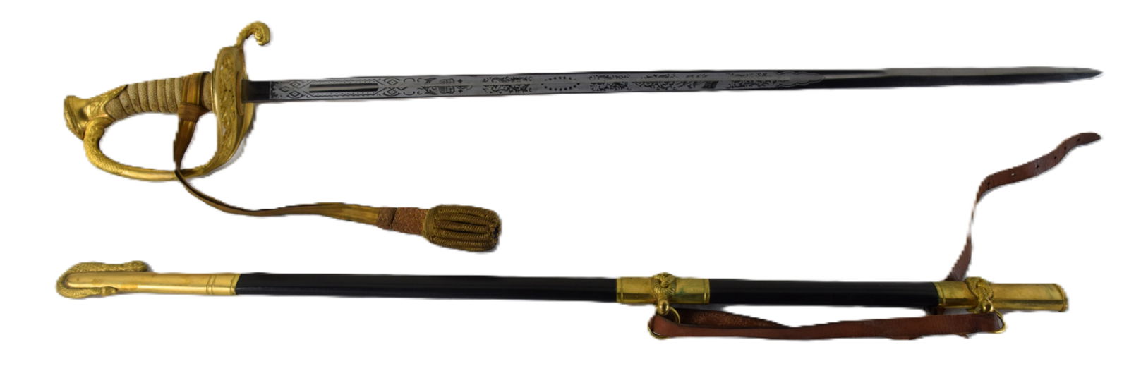 US Civil War Naval Presentation Sword (1 of 9)