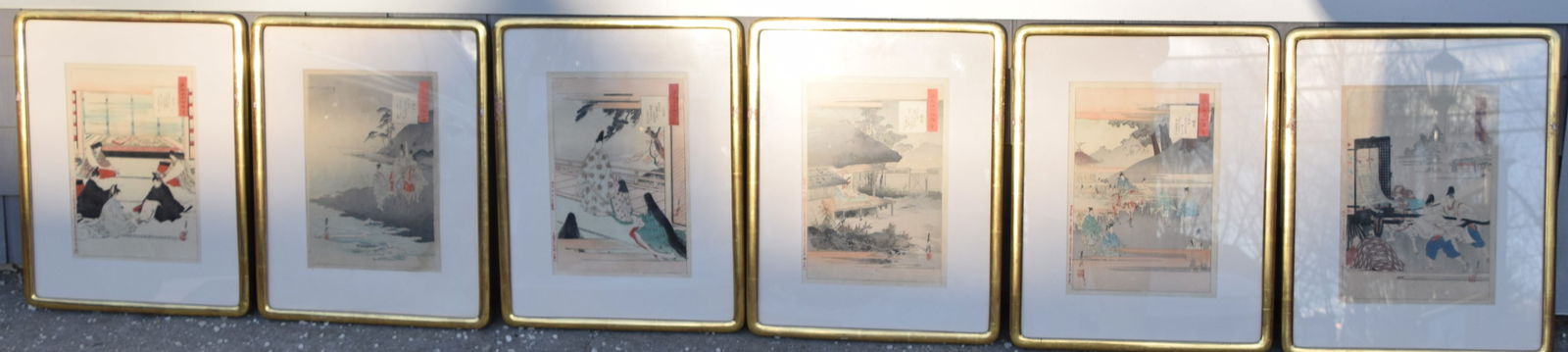 Set Of 6 Japanese Woodblocks (1 of 9)